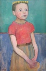 Retrato de una niña italiana de unos 12 años